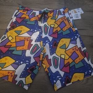 Oh Snap Colorful Geometric Pattern Shorts
